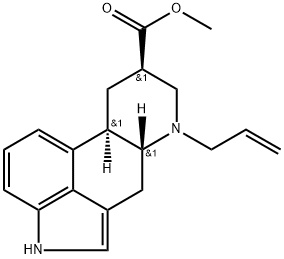6-(2-PROPENYL)-ERGOLINE-8-CARBOXYLIC ACID METHYL ESTER 结构式