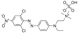 [2-[[4-[(2,6-dichloro-4-nitrophenyl)azo]phenyl]ethylamino]ethyl]trimethylammonium hydrogen sulphate