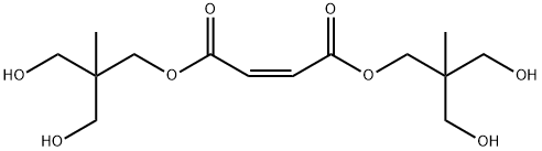 (Z)-2-Butenedioic acid bis[3-hydroxy-2-(hydroxymethyl)-2-methylpropyl] ester 结构式