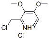 2-氯甲基-3,4-二甲氧基吡啶盐酸盐 结构式