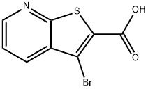 3-溴噻吩并[2,3-B]吡啶-2-羧酸 结构式