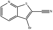 3-溴噻吩并[2,3-B]吡啶-2-甲腈 结构式