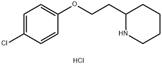 2-[2-(4-Chlorophenoxy)ethyl]piperidinehydrochloride 结构式