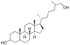 cholestane-3,27-diol 结构式