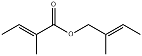 (E)-2-Methylcrotonic acid (E)-2-methyl-2-butenyl ester 结构式
