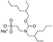 sodium 2-ethylhexyl (2-ethylhexyl)(2-sulphonatoethyl)carbamate 结构式