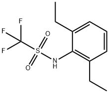 2,6-二乙基-N(三氟甲基磺酰)苯胺 结构式