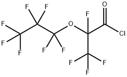 TETRAFLUORO-2-(HEPTAFLUORO-1-PROPOXY)PROPANOYL CHLORIDE 结构式