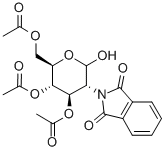 3,4,6-TRI-O-ACETYL-2-DEOXY-2-PHTHALIMIDO-D-GLUCOPYRANOSE 结构式