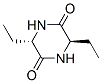 2,5-Piperazinedione,3,6-diethyl-,trans-(9CI) 结构式