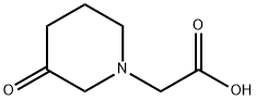 2-(3-氧代哌啶-1-基)乙酸 结构式