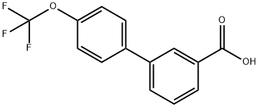 4-(TRIFLUOROMETHOXY)BIPHENYL-3-CARBOXYLIC ACID 结构式