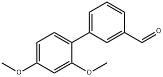 2',4'-二甲氧基-[1,1'-联苯]-3-甲醛 结构式
