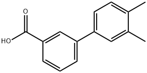 3,4-DIMETHYLBIPHENYL-3-CARBOXYLIC ACID 结构式