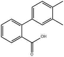 3',4'-DIMETHYL-BIPHENYL-2-CARBOXYLIC ACID 结构式