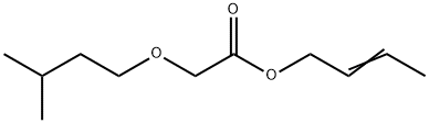 (3-甲基丁氧基)-乙酸-2-丁烯酯 结构式