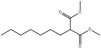 DIMETHYL HEPTYLMALONATE 结构式