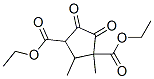 1,2-Dimethyl-4,5-dioxo-1,3-cyclopentanedicarboxylic acid diethyl ester 结构式