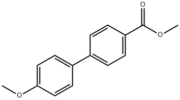 4'-甲氧基[1,1'-联苯]-4-甲酸甲酯 结构式