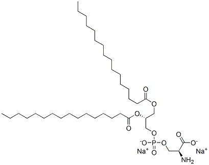 1,2-DIPALMITOYL-SN-GLYCERO-3-PHOSPHO-L-SERINE, SODIUM SALT 结构式