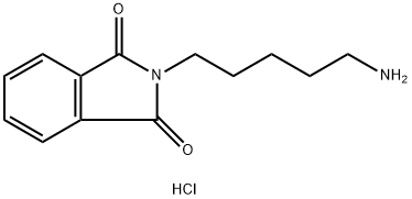 2-(5-氨基戊基)异吲哚啉-1,3-二酮盐酸盐 结构式