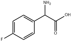 DL-4-氟苯甘氨酸 结构式