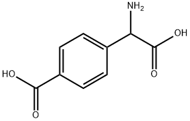 RS)-4-羧苯基甘氨酸 结构式