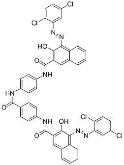 4-[(2,5-dichlorophenyl)azo]-N-[4-[[4-[[[4-[(2,5-dichlorophenyl)azo]-3-hydroxy-2-naphthyl]carbonyl]amino]benzoyl]amino]phenyl]-3-hydroxynaphthalene-2-carboxamide 