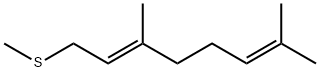 (2E)-3,7-Dimethyl-1-(methylthio)-2,6-octadiene 结构式