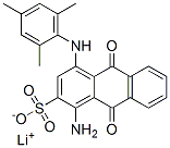 1-氨基-9,10-二氢-9,10-二氧代-4-[(2,4,6-三甲基苯基)氨基]蒽-2-磺酸锂 结构式