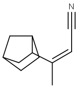 3-bicyclo[2.2.1]hept-2-yl-2-butenenitrile 结构式