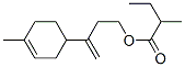 3-(4-methyl-3-cyclohexen-1-yl)but-3-enyl 2-methylbutyrate 结构式