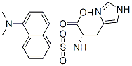 N-[[5-(二甲基氨基)-1-萘基]磺酰基]-L-组氨酸 结构式