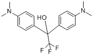 1,1-BIS(4-DIMETHYLAMINOPHENYL)-2,2,2-TRIFLUOROETHANOL 结构式