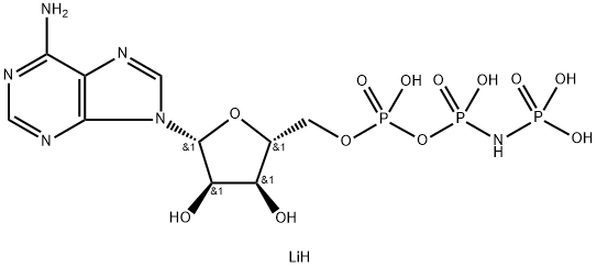 腺苷-5'-(Β,Γ-亚氨基)三磷酸四锂 结构式