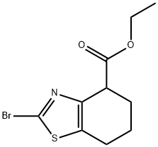 2-溴-4,5,6,7-四氢苯并[D]噻唑-4-羧酸乙酯 结构式