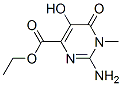 4-Pyrimidinecarboxylic acid, 2-amino-1,6-dihydro-5-hydroxy-1-methyl-6-oxo-, ethyl ester (9CI) 结构式