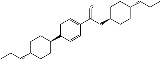 4-propylcyclohexyl [trans(trans)]-4-(4-propylcyclohexyl)benzoate 结构式