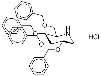 2,3,4,6-Tetra-O-benzyl-1-deoxynojirimycin Hydrochloric Acid Salt 结构式