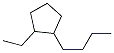 1-Butyl-2-ethylcyclopentane 结构式