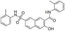 3-hydroxy-7-[[(o-tolyl)amino]sulphonyl]-N-(o-tolyl)naphthalene-2-carboxamide 结构式