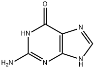 2-氨基-6-羟基嘌呤 结构式