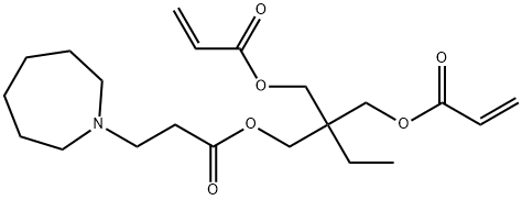 [2-[3-(azepan-1-yl)propanoyloxymethyl]-2-(prop-2-enoyloxymethyl)butyl] prop-2-enoate 结构式