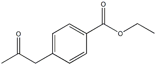 4-(2-氧代丙基)-苯甲酸乙酯 结构式