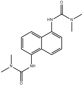 N,N''-naphthalene-1,5-diylbis[N',N'-dimethylurea] 结构式