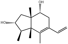 6-Ethenyl-2,3,3a,4,5,7a-hexahydro-3,3a,7,7a-tetramethyl-1H-indene-2,4-diol 结构式