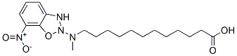 12-(N-METHYL-N-(7-NITROBENZ-2-OXA-1,3-DIAZOL-4-YL) AMINODODECANOIC ACID 结构式