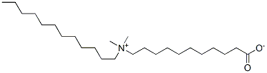 (N-dodecyl-N,N-dimethylammonio)undecanoic acid 结构式