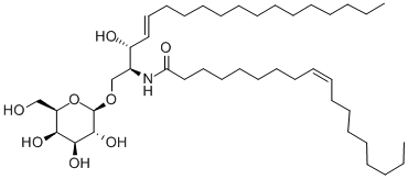 半乳糖(Β) 油酰 神经酰胺 (D18:1/18:1(9Z)) 结构式