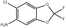 6-氯-2,2-二氟-苯并[1,3]二氧代L-5-胺 结构式